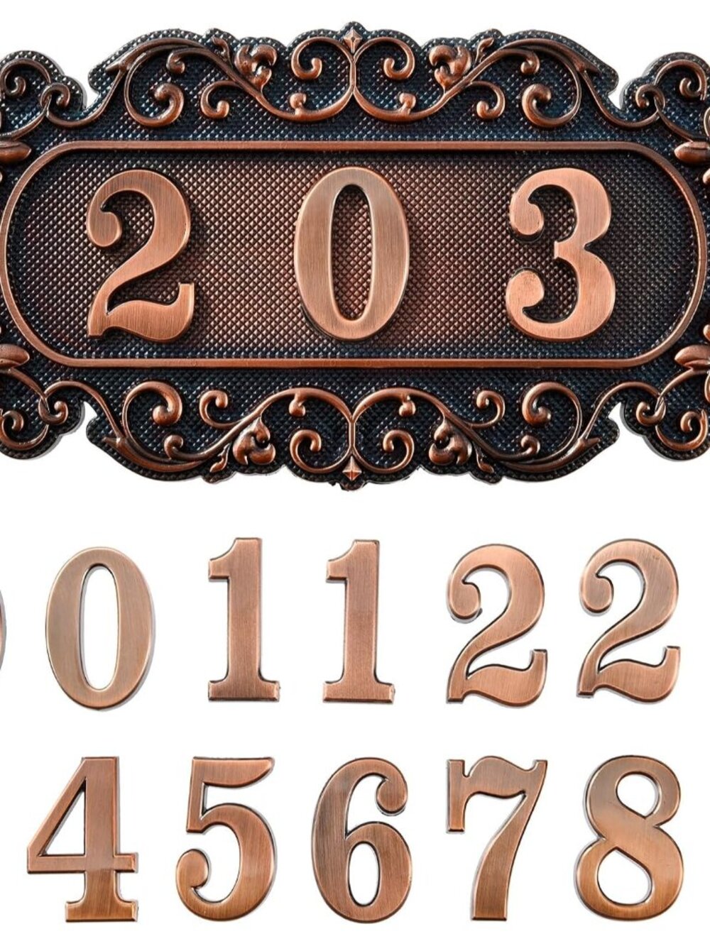 Door Number Plate, Apartment Door Number Sign, House Address Room Number Plaques